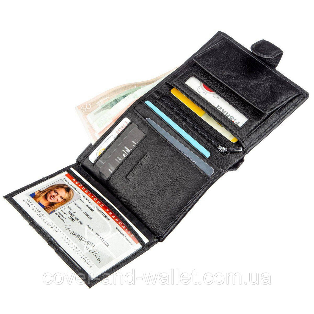 Кошелек мужской кожаный под много карточек вертикальный ST Leather Киев - изображение 8