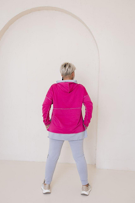 Жіночий прогулянковий костюм двонитка Малина, 48/52 Одеса - фото 8