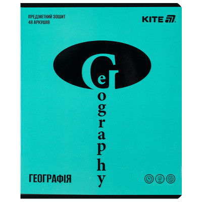 Зошит Kite предметний Bright 48 аркуші, клітинка, географія (K25-240-15) Вінниця - фото 1