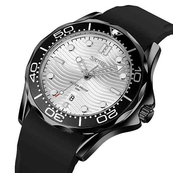 Skmei 9276PBKSI Black-Silver Silicone strap SALE SBR Киев