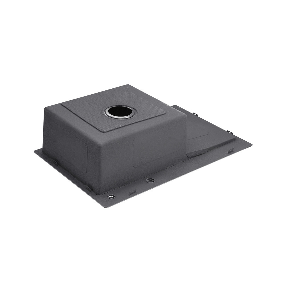 Кухонная мойка  с нержавеющей стали Kroner KRP Schwarze - 78х49LHM PVD (3/1 мм) черная Киев - изображение 5