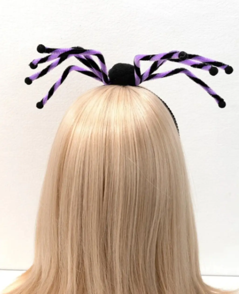 Обруч на Хэллоуин Паук one size черно-фиолетовый Киев - изображение 2