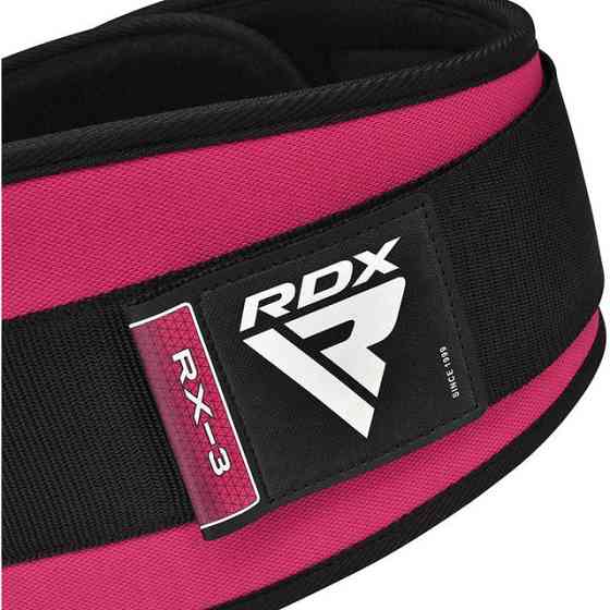 Пояс для важкої атлетики RDX RX3 EVA Curve неопреновий SHARP PINK-XS Кам'янське