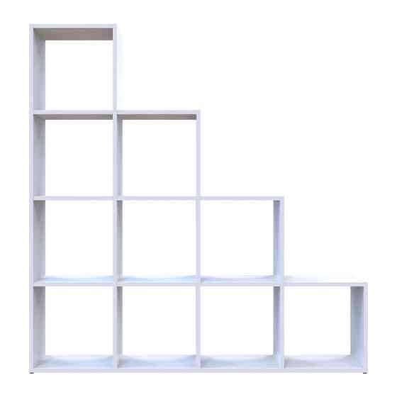 Стелаж Doros Степ 4х4 Білий відкритий 136.2х28.8х140.7 DRS-011768 (41516166) Дніпро