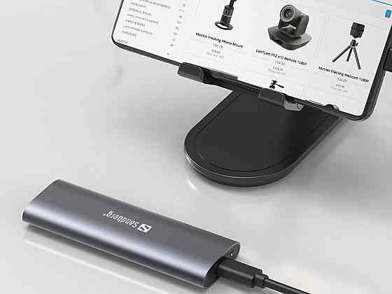 Зовнішня кишеня для SSD M.2, (NVMe) M-Key USB Type-C 3.2 сіра Sandberg Винница