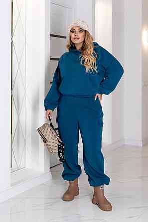 Теплый спортивный костюм со штанами карго Human батал Киев