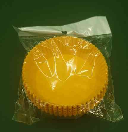 Тартолетка для кексів "Кругла жовта"D71 H22 (100шт)/9/ (1 уп.) Харків