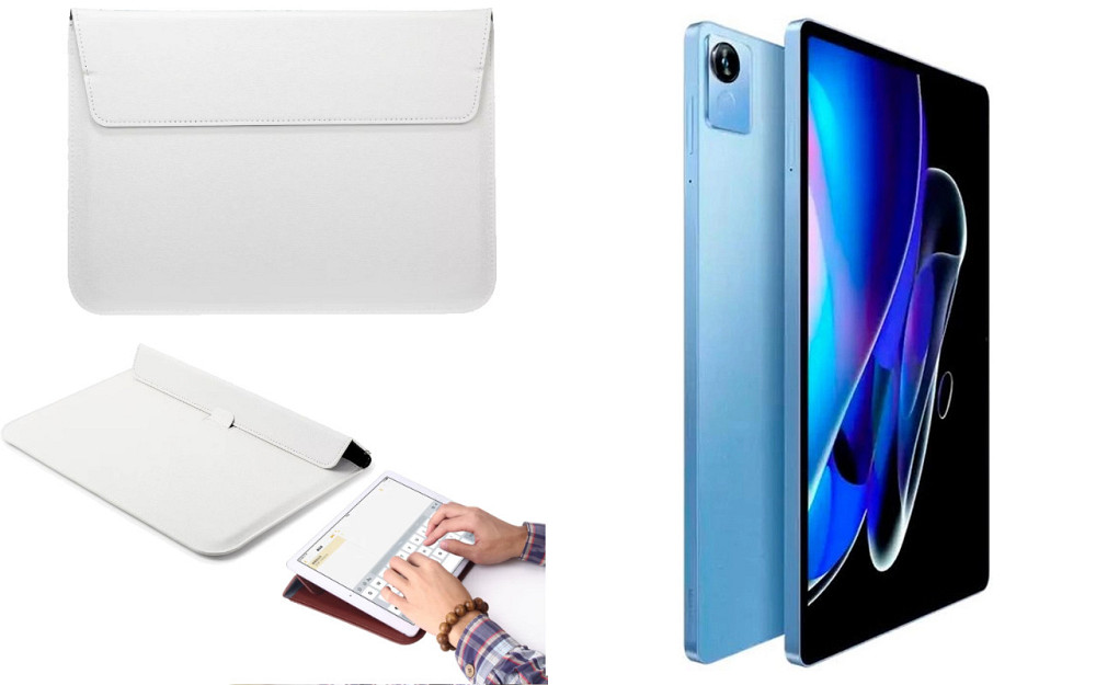 Чохол-конверт VitoCase для realme Pad X, з функцією підставки для планшета Білий Київ - фото 1