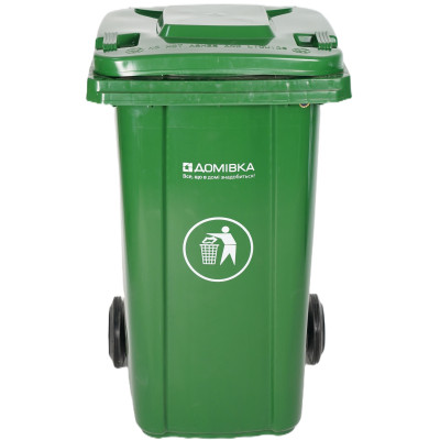 Контейнер для мусора Домівка 100L-A Зеленый 100 л (000033130) Винница - изображение 1