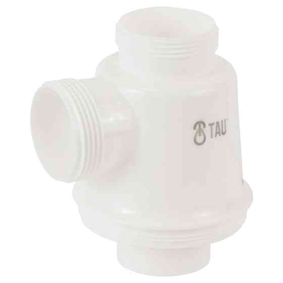 TAU Сифон для кухонной мойки с пластиковым выпуском 3½" выводом под стир. машину круглым перели Київ