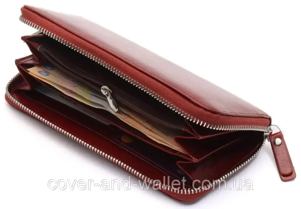 Презентабельне чоловіче портмоне клатч із гладкої шкіри Boston B5-018 Київ - фото 10