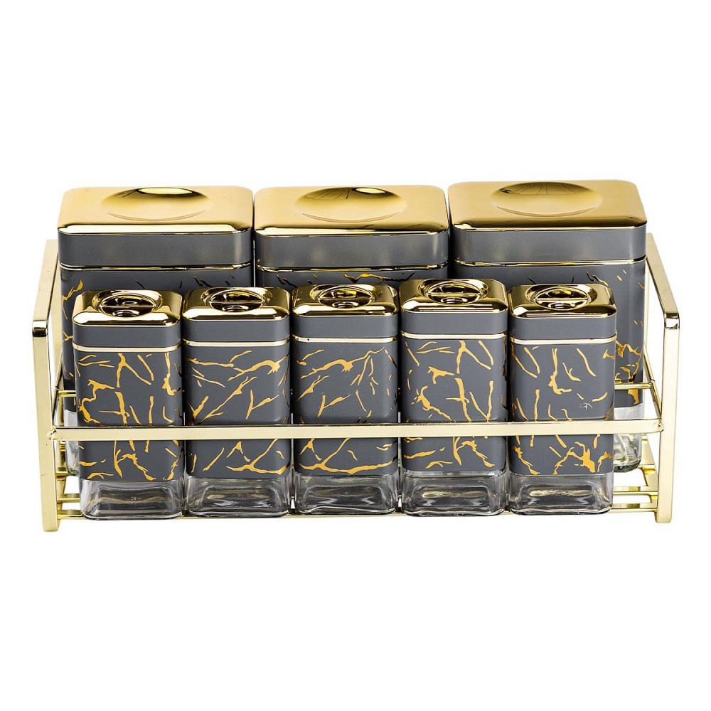 Набір приправ і спецій на підставці, 8 штук, сірий Київ - фото 7