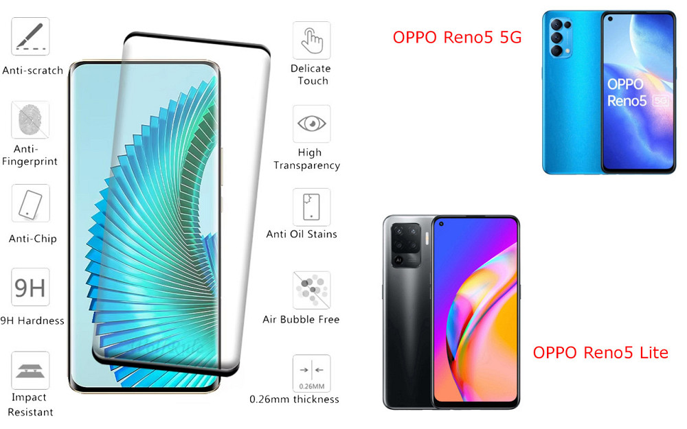 Захисне скло HyperGlass Pro для OPPO Reno5 5G, OPPO Reno5 Lite – максимальна чутливість та захист Київ - фото 2