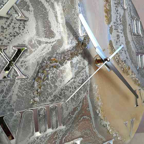 Годинник настінний 40 см з епоксидної смоли Дніпро