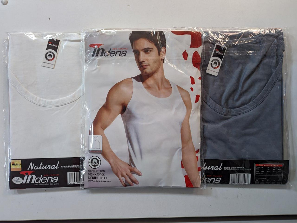 Майка чоловіча в наборі з 2 шт. 100% хлопок INDENA 093 3XL Київ - фото 1