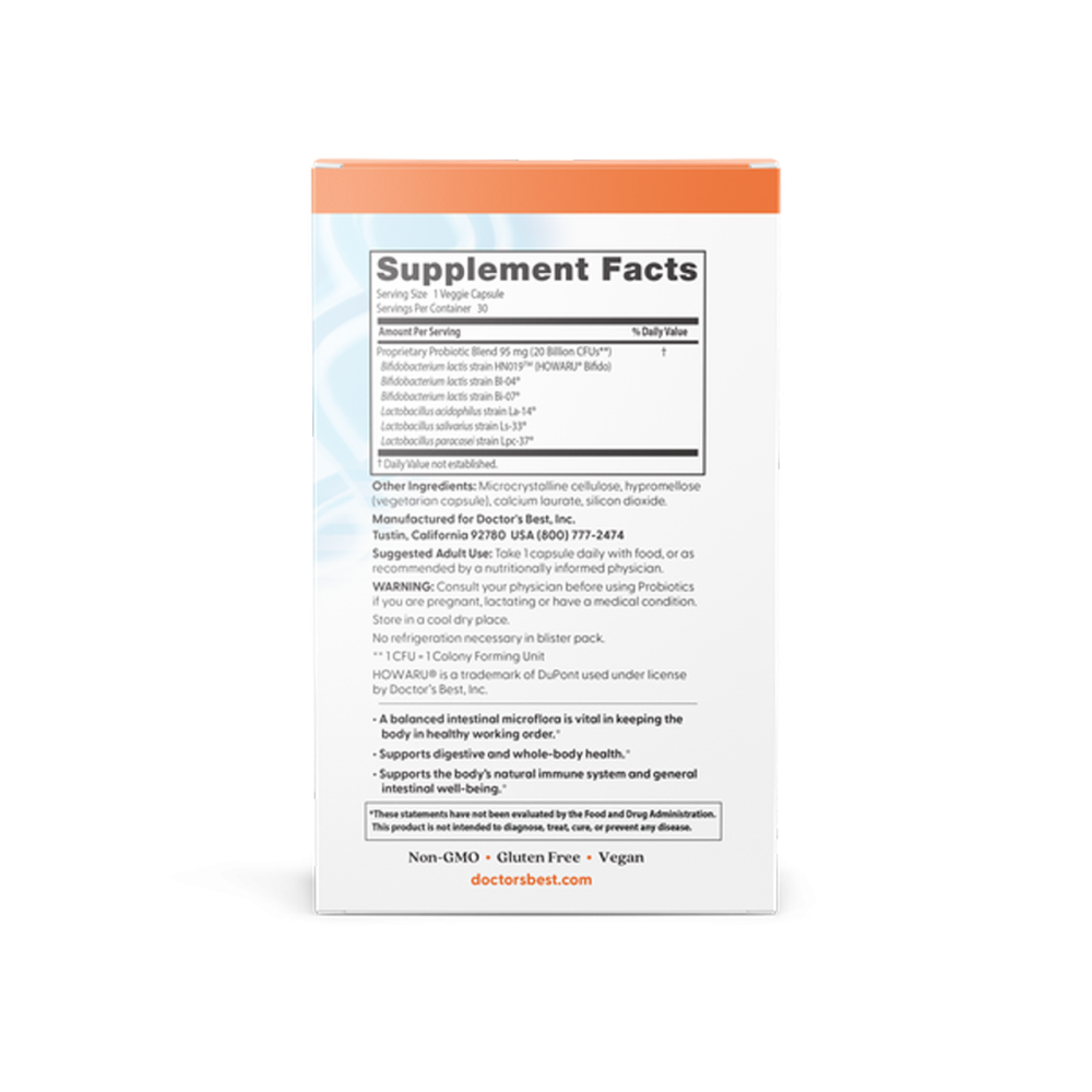 Пробиотики Doctor's Best Probiotic 20 млрд КОЕ 30 капс Киев - изображение 2