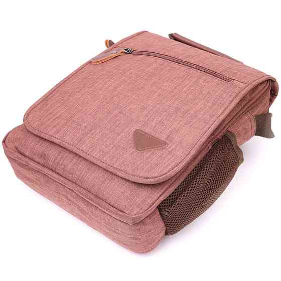 Вместительная мужская сумка из текстиля 21262 Vintage Коричневая Киев