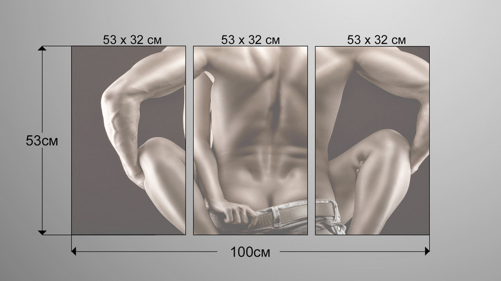 Модульна картина Пристрасть Art-67_3А Київ - фото 3