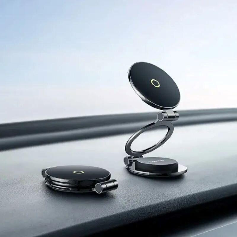 Автотримач для телефона Baseus MagPro Series II Magnetic Car Mount Stick-on Version Cosmic Black Киев - изображение 8