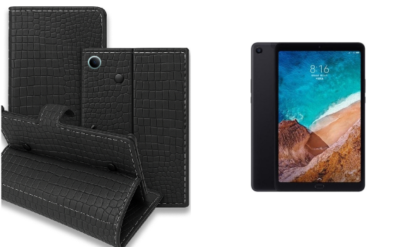 Книжка-трансформер для планшета Xiaomi Mi Pad 4, Mi Pad 4 Plus, колір Black Krokodil Black Київ
