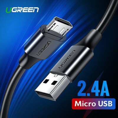 Дата кабель USB 2.0 AM to Micro 5P 3.0m 2A US289 black Ugreen (60827) Винница - изображение 2
