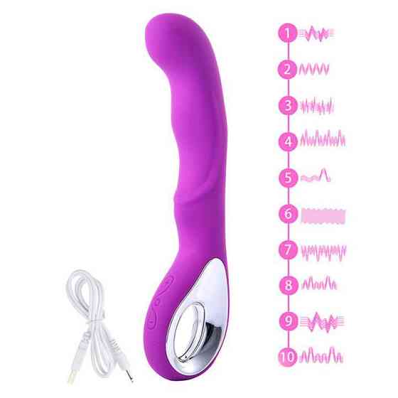 Вібратор для стимуляції точки G USB -  Фіолетовий - Вібратори Вінниця