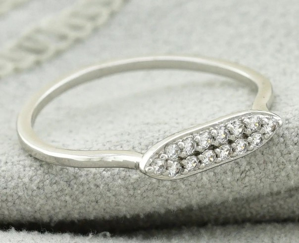 Кольцо Xuping 11637, 18 размер (ширина 4мм), позолота Белое Золото Киев - изображение 3