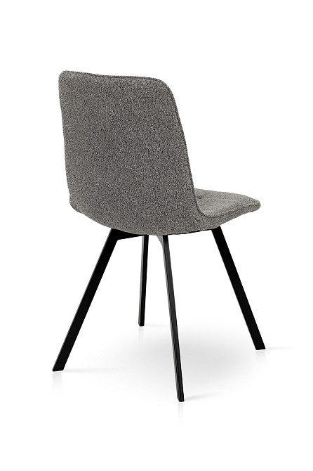 Стілець ФРЕШ (квадрат) чорний/букле сірий Киев - изображение 5