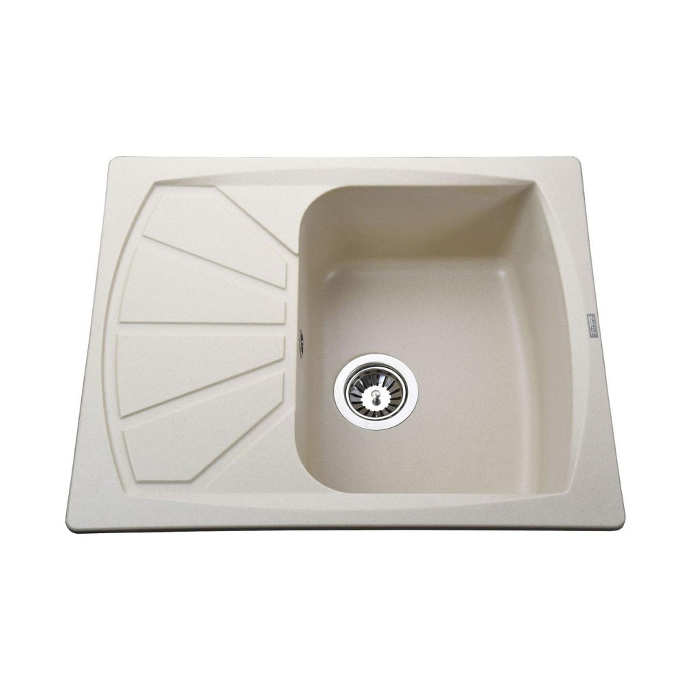 Гранітна мийка Globus Lux TANA слонова кiстка 650х500мм (000022422) Київ - фото 1