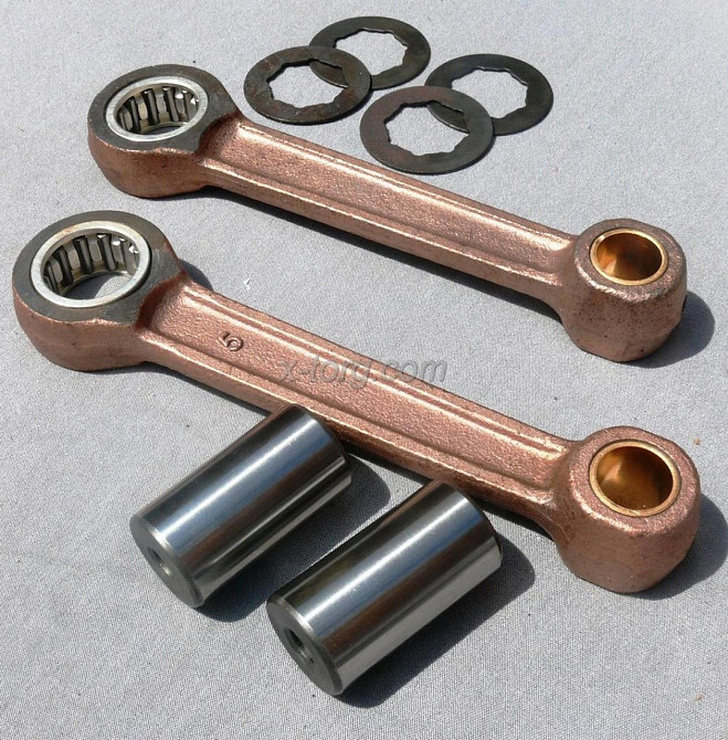 Шатун мотоцикл Иж Юпитер (пара) (+втулка, нижний сепаратор, шайбы) Мукачево - изображение 1