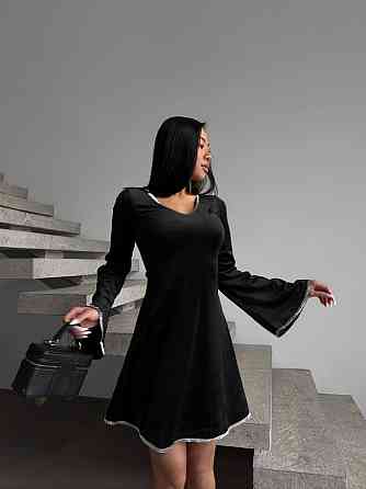 Стильное женское платье  с v-вырезом турецкий велюр Одесса