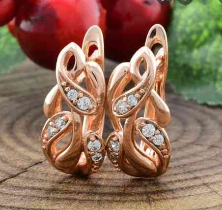 Серьги Xuping 25931, размер 17*8мм, позолота РО Киев