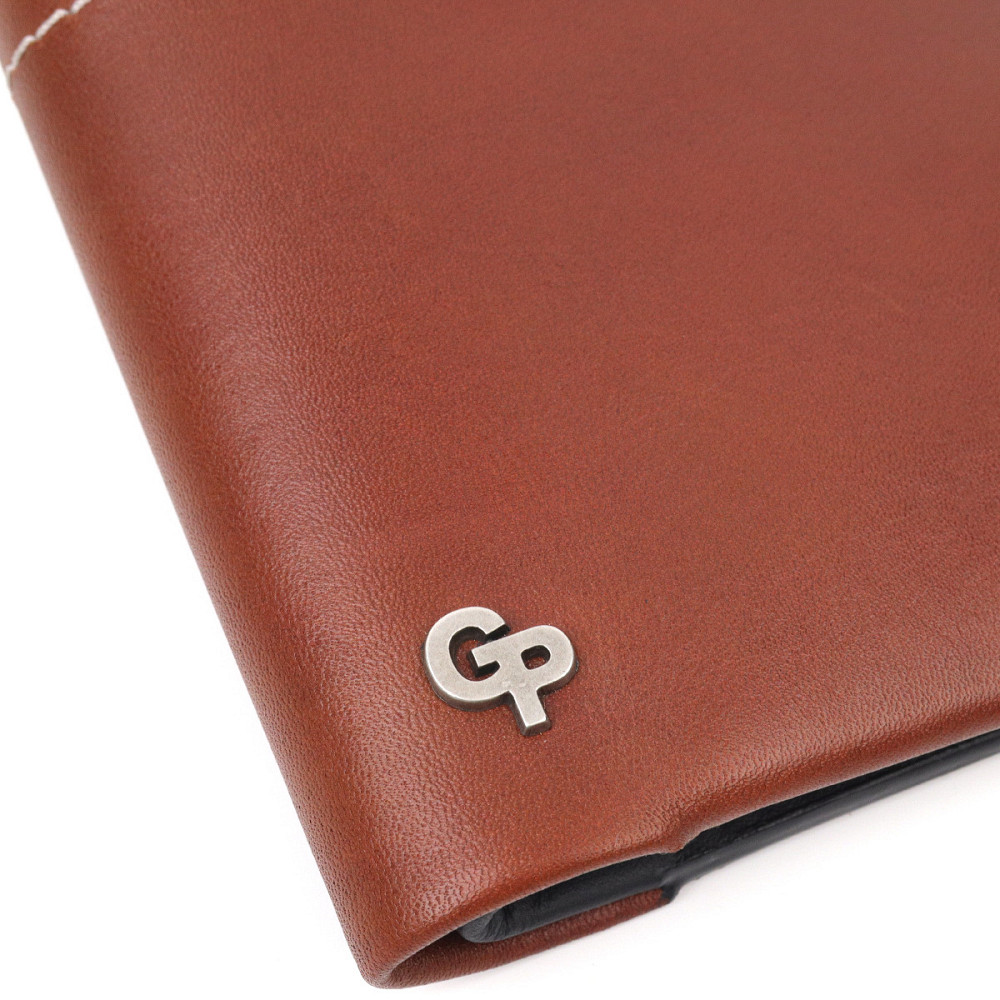 Превосходный кожаный мужской кошелек Grande Pelle 11425 Коричневый Киев - изображение 7