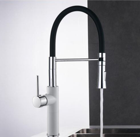 Змішувач кухонний WanFan з висувним зливом, для гарячої і холодної води, що обертається на 360 градусів, 2 вид Кам'янець-Подільський - фото 3
