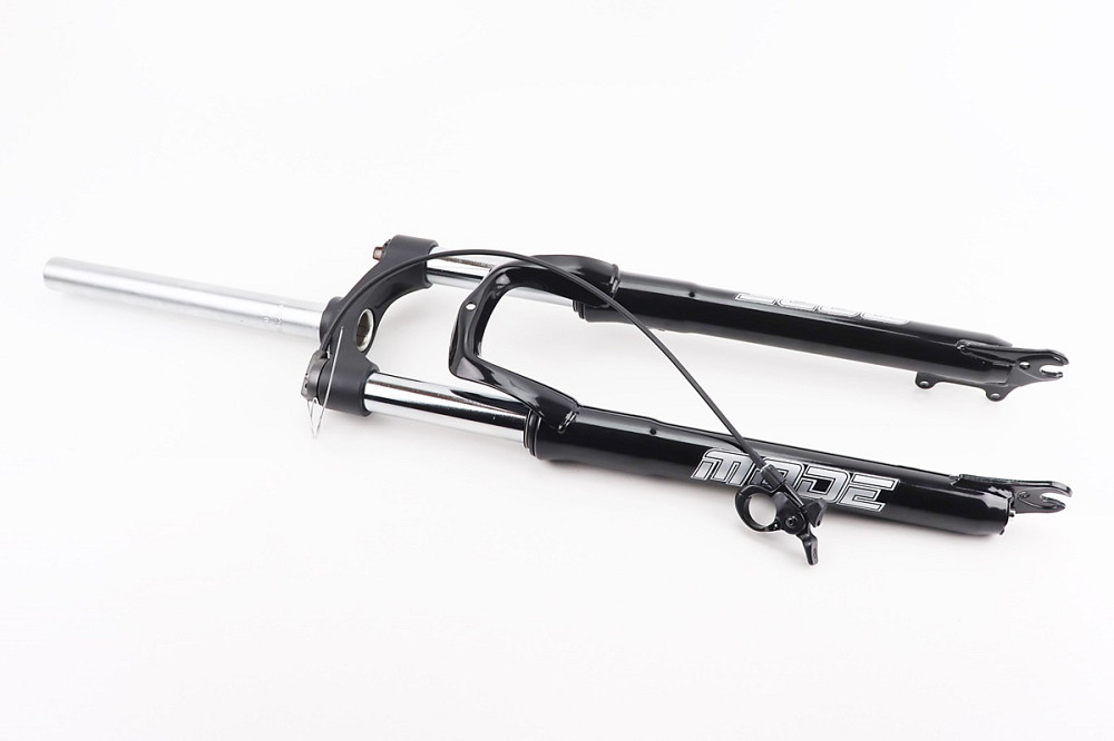 Вилка 29" амортизаційна, без різьби 1-1/8" (28,6мм), шток 255мм, з ходом 100мм, Disk-brake, пружинно-оливна, виносний Lockout, чорна N780 Київ - фото 1