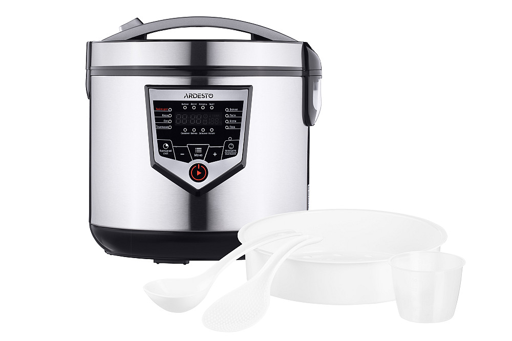 Мультиварка ARDESTO, 860Вт, чаша-4л, електронне керув., пластик, сірий Киев - изображение 6