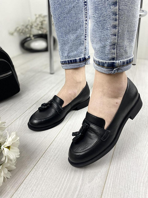 LEADER STYLE Туфлі жіночі LEADER STYLE 2697 чорні (весна-осінь, шкіра натуральна) (2641) лише 3 Коломия - фото 5
