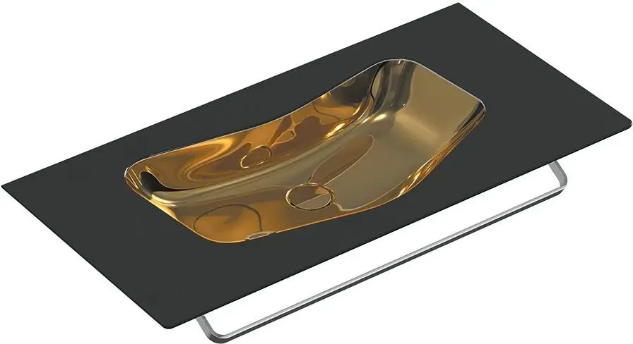 Раковина  Catalano Edition 100x50Cm CzarnyZłoty 1100EDNO Київ - фото 1