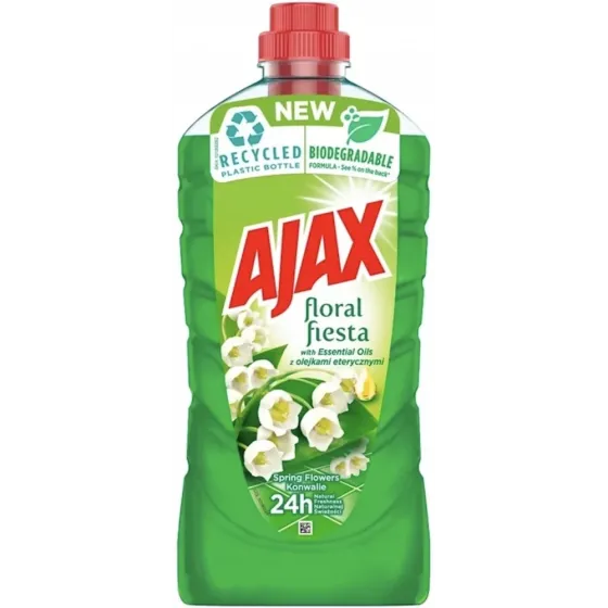 Засіб для миття підлоги універсальний Ajax Spring Flowers Конвалія 1 л Львів