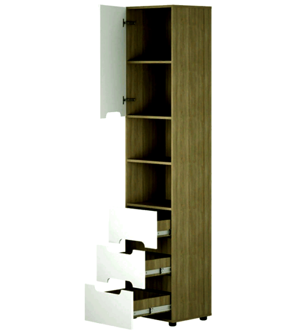 Пенал підлоговий для передпокою "Команчі" мускат-зефір Миколаїв - фото 1