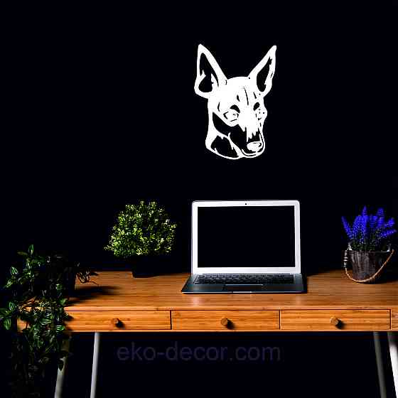 Декоративное настенное Панно «Фокстерьер», Декор на стену 110*93 см, Белый Киев