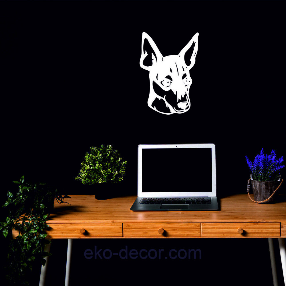 Декоративное настенное Панно «Фокстерьер», Декор на стену 110*93 см, Белый Киев - изображение 5