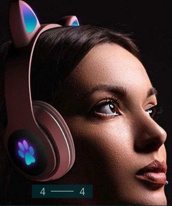 Безпроводные Наушники: LED c кошачьими ушками CAT STN-28.Bluetooth Харьков - изображение 4