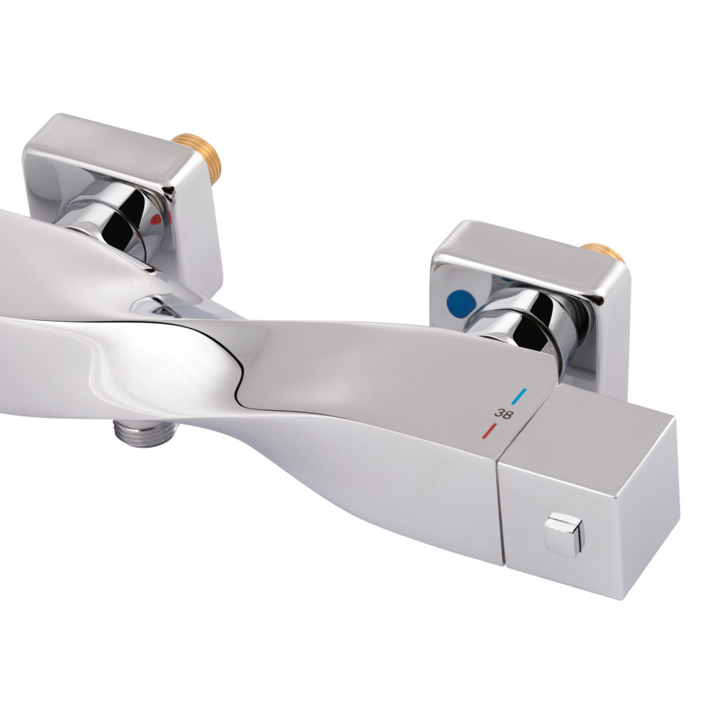 Змішувач для душу Qtap Zkrouceny термостатичний QTZKR40T105C Chrome Київ - фото 8