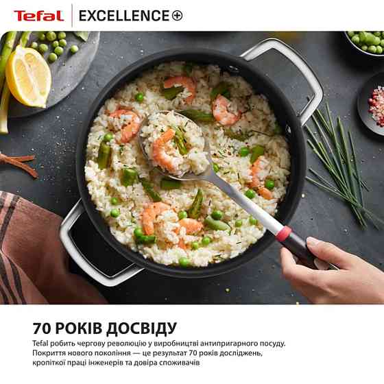 Сотейник з кришкою Tefal Excellence+ 24 см (G3308802) ( 26578 ) Харьков