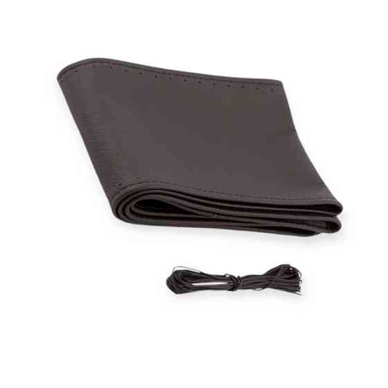 Оплетка l кожа (39 - 41 см) черная carlife с иголкой руля Мукачево