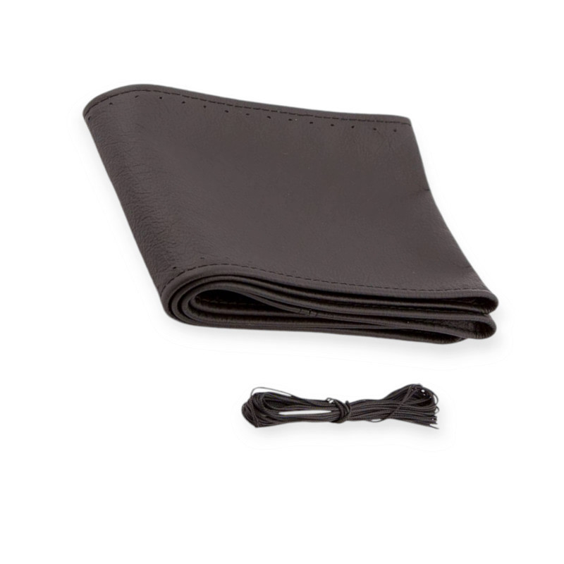 Обплетення l шкіра (39 - 41 см) чорна carlife з голкою керма Мукачево - фото 1