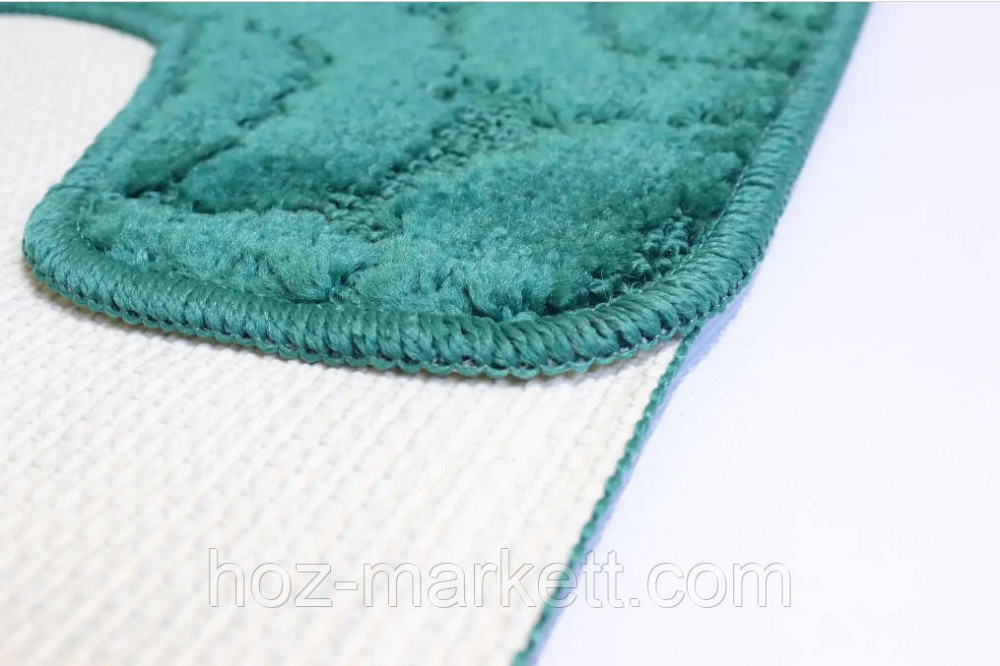 Коврики в ванную и туалет зеленые производства Турция 80 х 50 см и 50 х 40 см Харьков - изображение 2