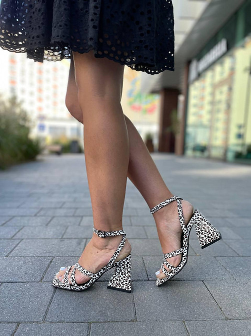 LIRIO Босоніжки жіночі з натуральної шкіри літні на підборах леопардові відкриті LIRIO L0282/80 Коломыя - изображение 10