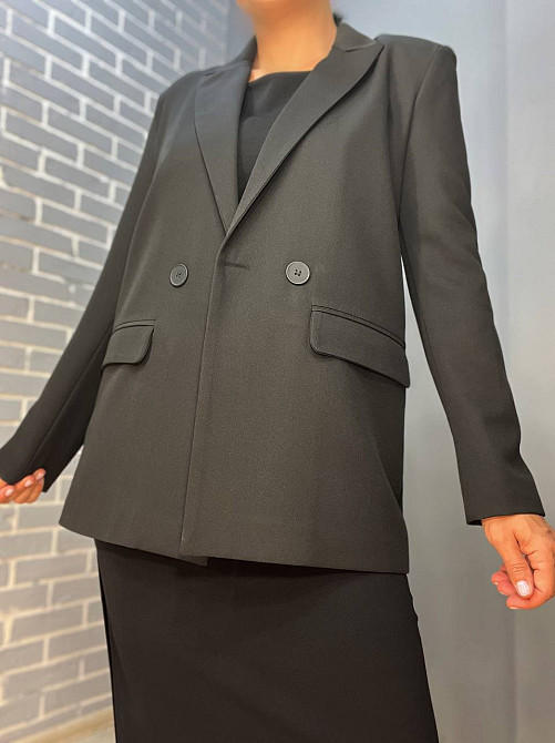 Сукня жіноча 0307 довга з розрізом без рукавів чорна, чорний, S Київ - фото 17